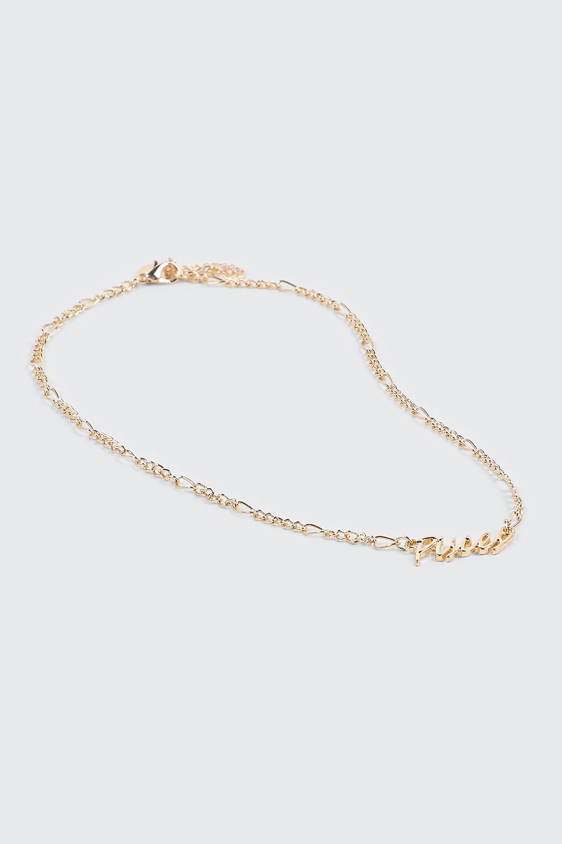 Collier signe du zodiaque Pisces