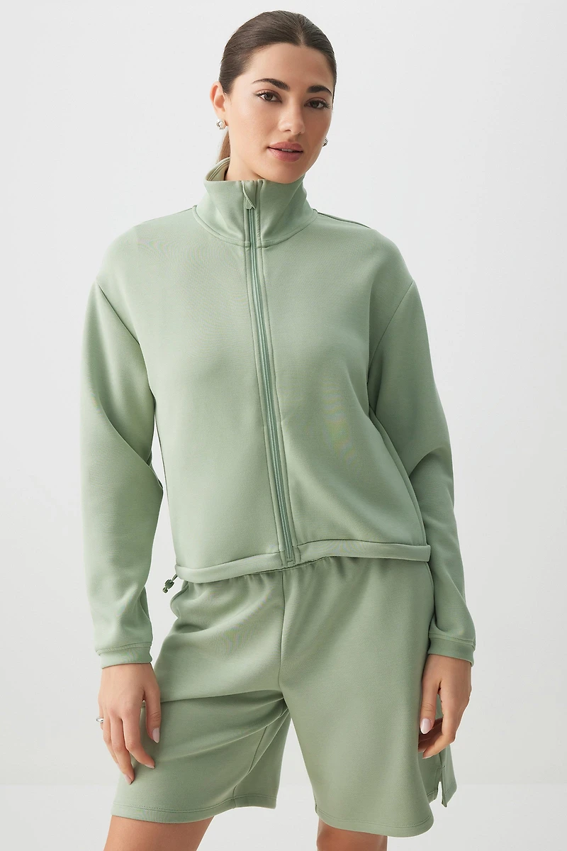 Ardene Scuba Jacket in | Size | Polyester/Spandex/Viscose | Eco-Conscious