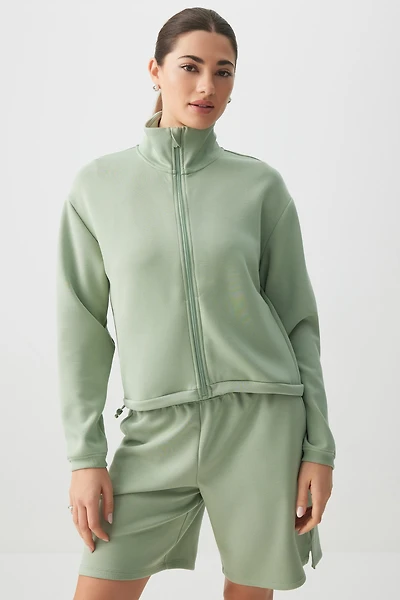 Ardene Scuba Jacket in | Size | Polyester/Spandex/Viscose | Eco-Conscious