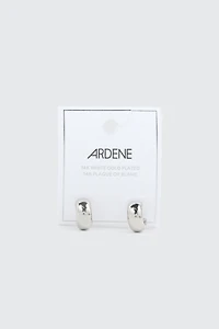 Mini anneaux plaqués or blanc 14K