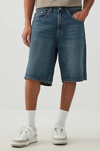Short ample en denim