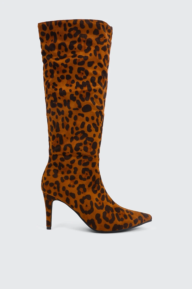 Ardene Tall Stilleto Boots | Size | Faux Leather/Faux Suede