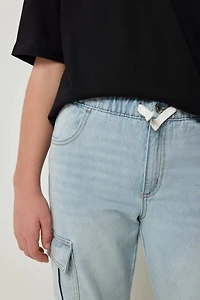 Jean cargo à jambe large