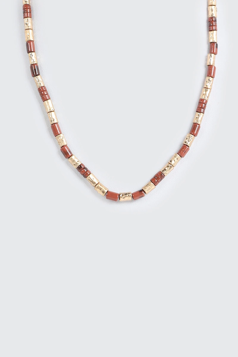 Ensemble de 2 colliers perles et breloques