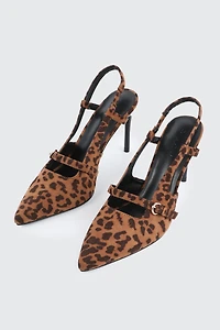 Escarpins à talon aiguille et bride arrière