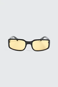 Lunettes de soleil sport à verres jaunes
