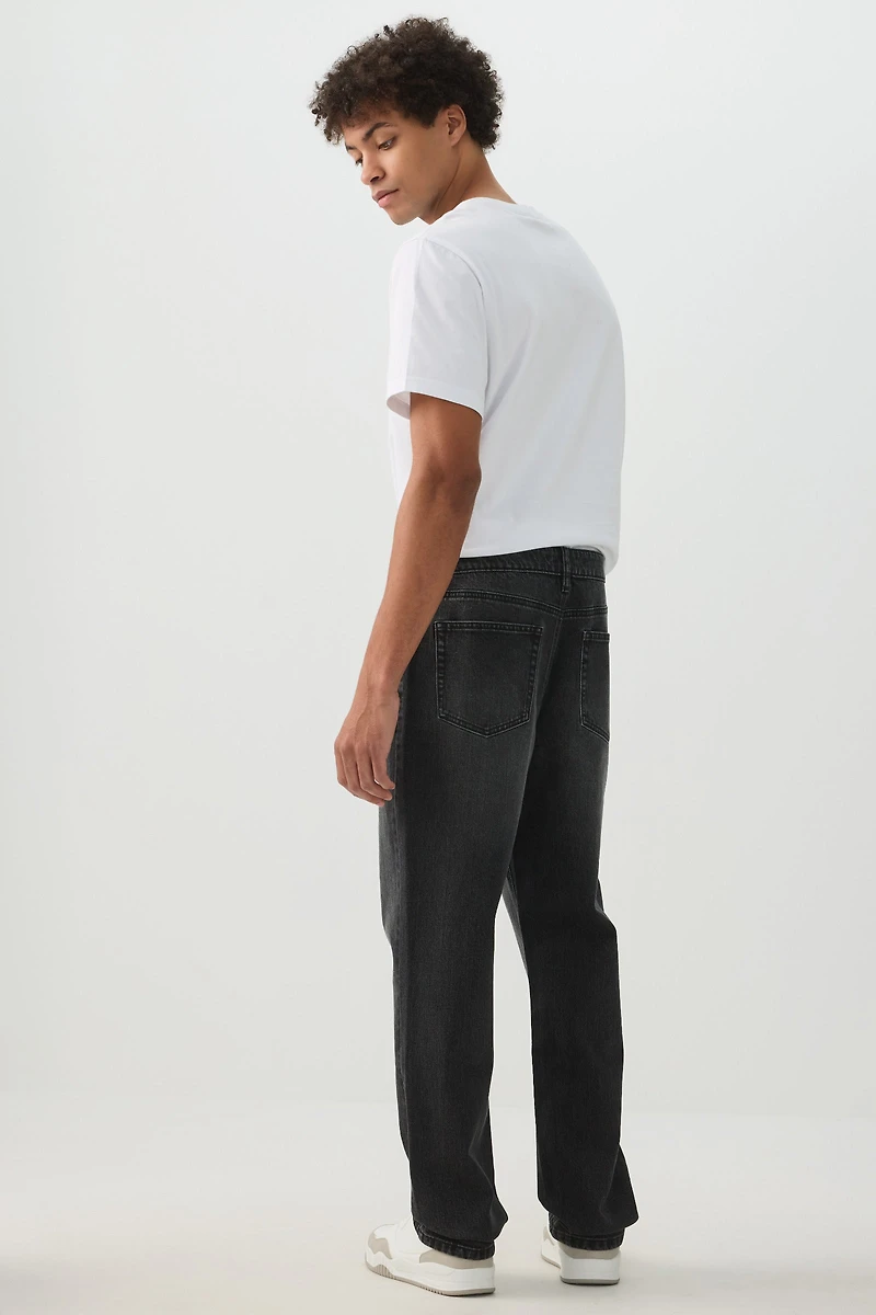 Jean à jambe droite extensible