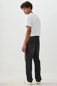 Jean à jambe droite extensible