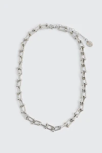 Ardene U-Link Chain Necklace in Silver