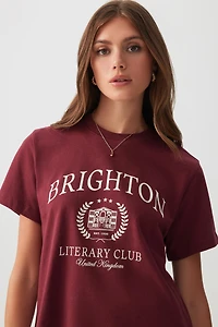 Ardene Short Graphic T-Shirt in | Size | 100% Cotton