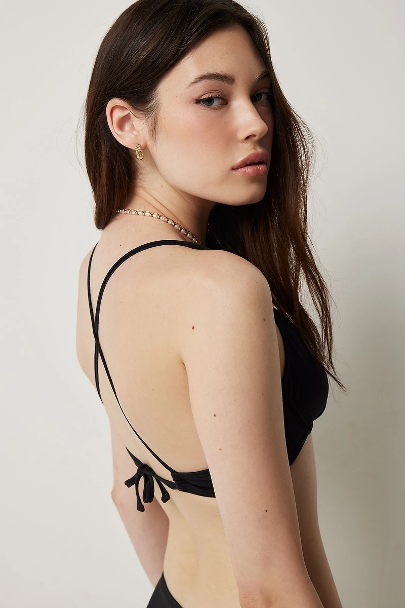 Haut de maillot triangle à armatures