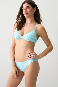 Ardene Cheeky Bikini Bottom in Light Blue | Size | Polyester/Nylon/Elastane | Microfiber