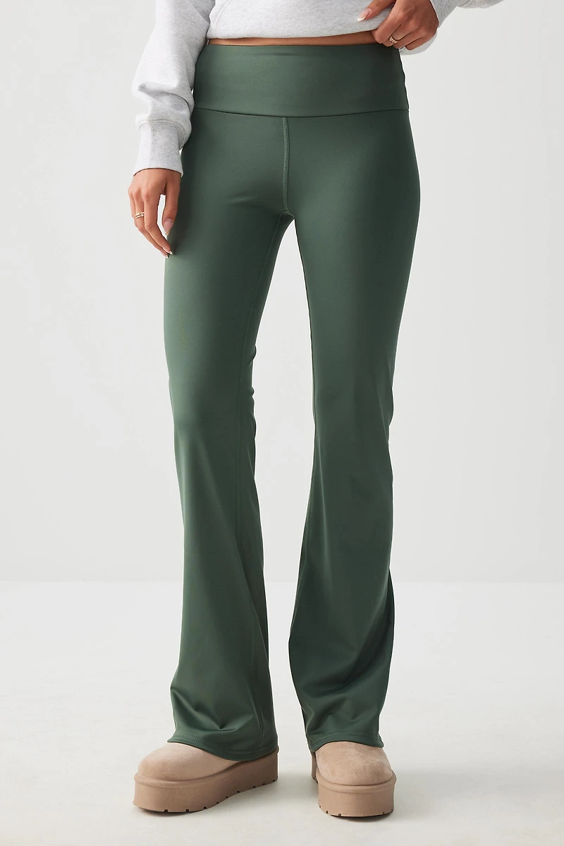 Legging envers doux à jambe évasée