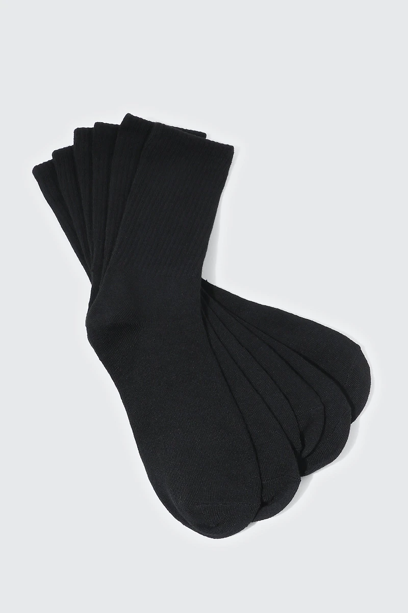 3 paires de chaussettes côtelées