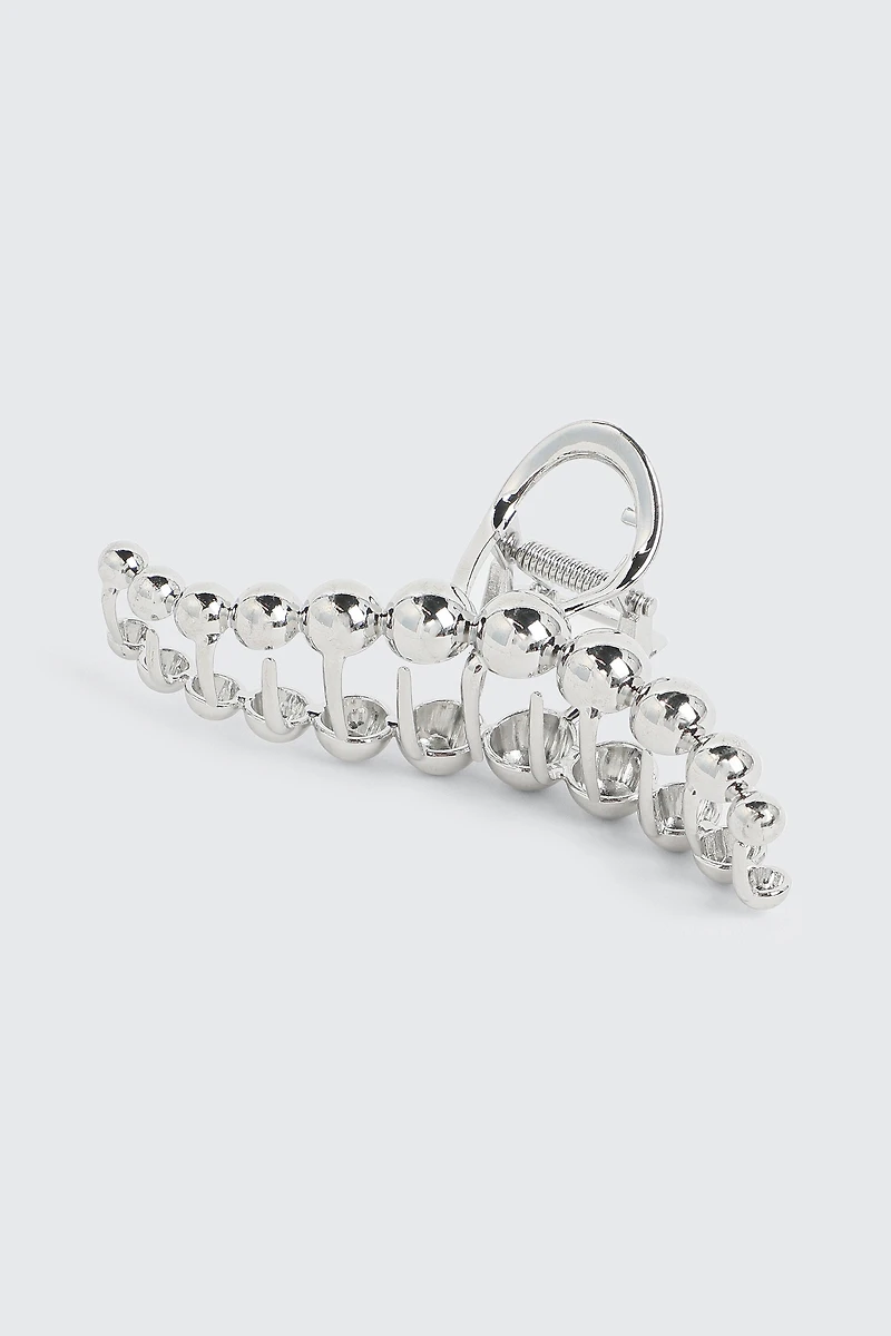 Pince ondulée à boules en métal