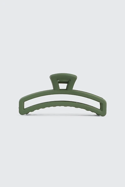 Ardene Cutout Hair Claw in Sage