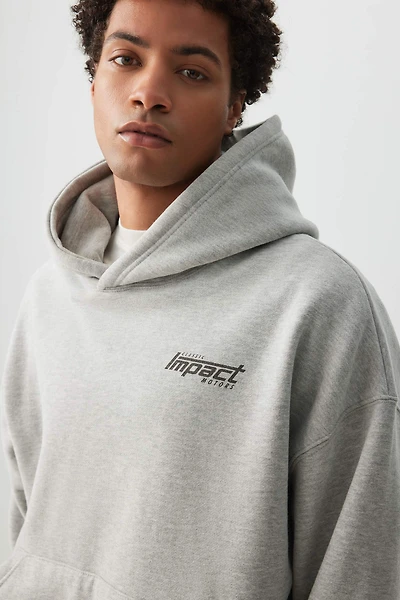 Ardene Man Graphic Hoodie For Men in Grey | Size | Polyester/Cotton | Fleece-Lined