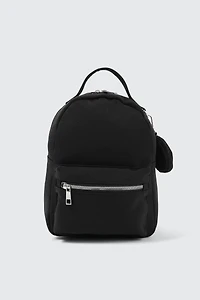 Ardene Canvas Backpack with Coin Purse in Black | 100% Recycled Polyester | Eco-Conscious