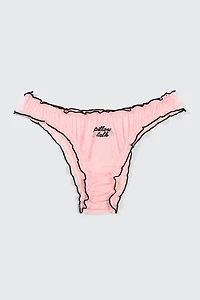 Ardene Everyday Mesh Cheeky Panty Panty in Light Pink | Size | Polyester/Elastane