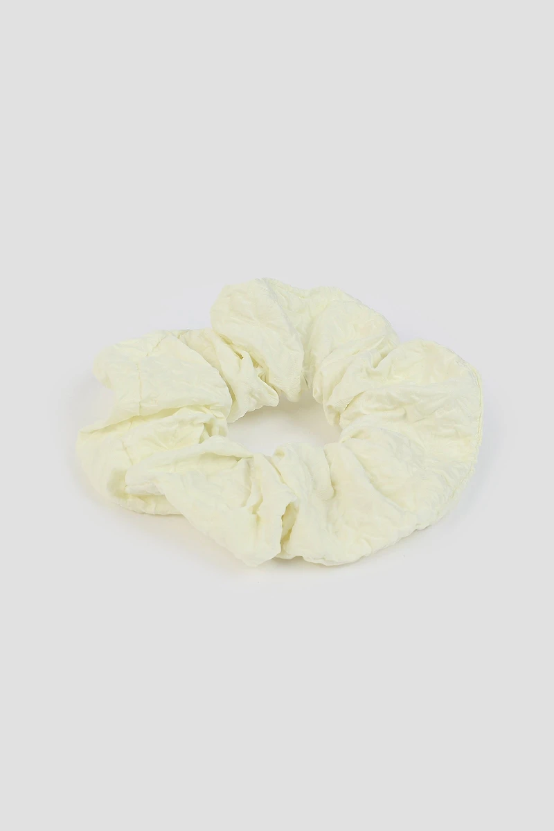 Ardene XL Wrinkled Scrunchie in White