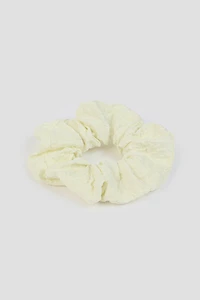 Ardene XL Wrinkled Scrunchie in White
