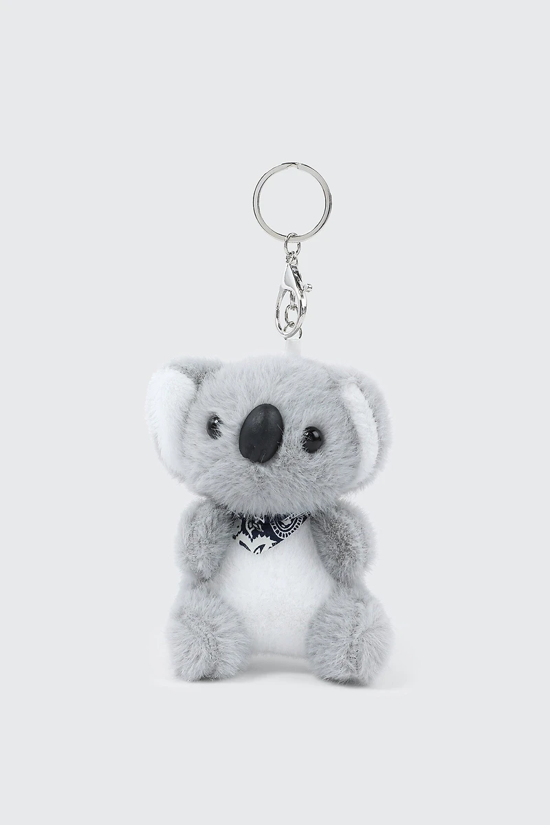 Ardene Plushie Koala Bag Charm in Grey