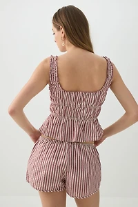 Short taille basse à ourlet dauphin