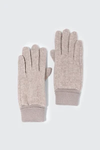 Ardene Touch Screen Gloves in Brown | Polyester