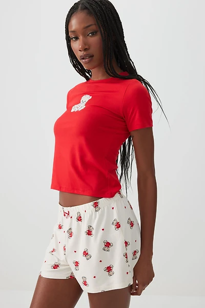 Short de pyjama en tissu HUSHKNIT