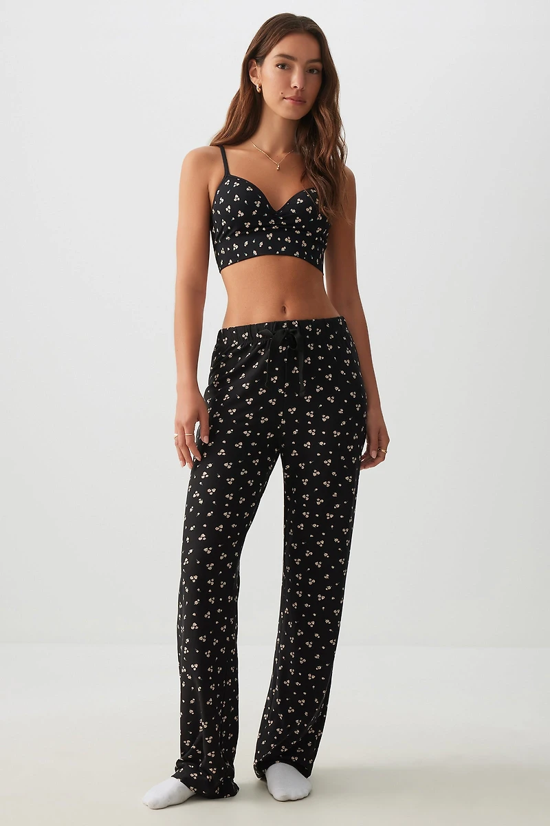 Ardene Super Soft Straight Leg PJ Pants in | Size | Polyester/Spandex | Eco-Conscious