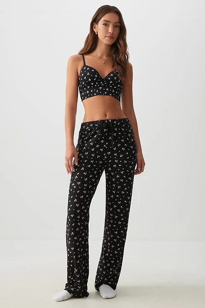Ardene Super Soft Straight Leg PJ Pants in | Size | Polyester/Spandex | Eco-Conscious