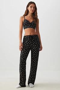 Ardene Super Soft Straight Leg PJ Pants in | Size | Polyester/Spandex | Eco-Conscious
