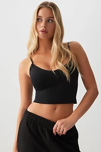 Ardene Basic Ultra Crop Seamless Tank Top in | Size | Nylon/Elastane | Eco-Conscious
