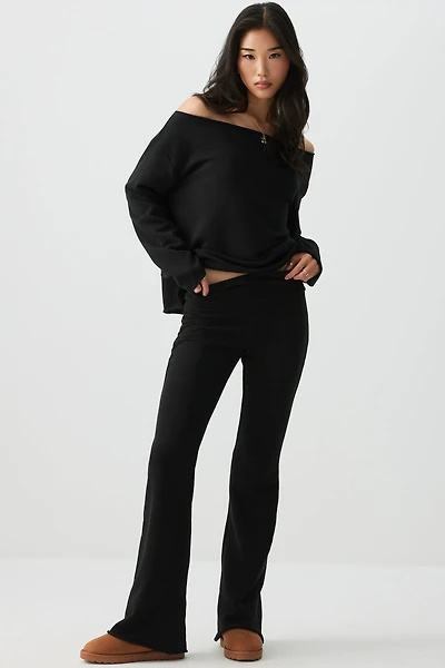 Ardene French Terry Flare Pants in | Size | 100% Cotton
