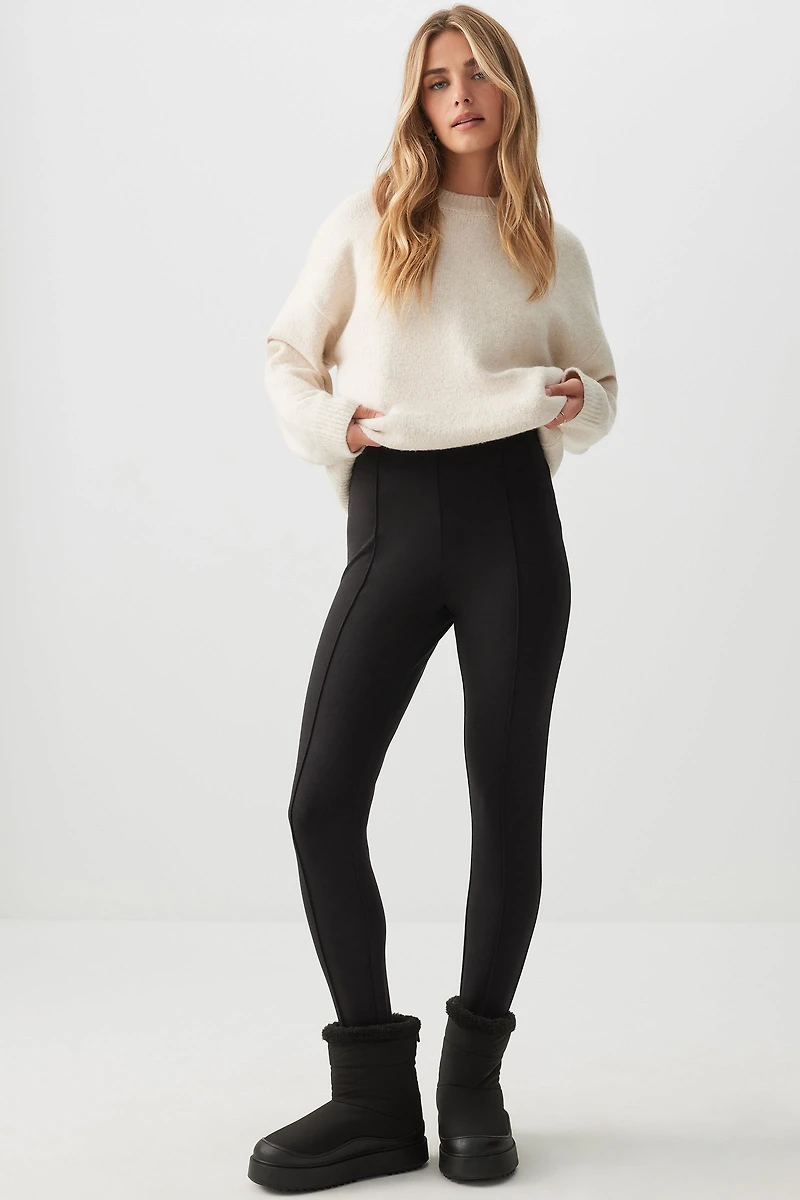 Ardene Stirrup Leggings in Black | Size | Polyester/Elastane/Viscose