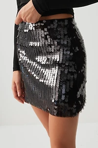 Ardene Sequin Micro Skirt in | Size | Polyester/Elastane