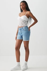 Camisole en dentelle et jersey