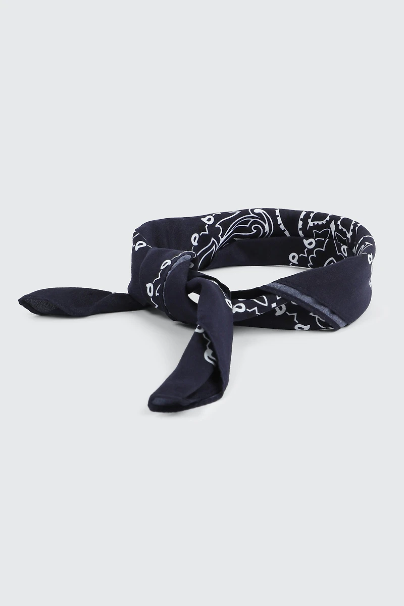 Ardene Paisley Bandana in Dark Blue | Polyester