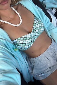 Ardene Bralette Bikini Top in Light Green | Size | Polyester/Nylon/Spandex | Microfiber