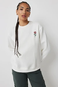 Molleton graphique à col rond