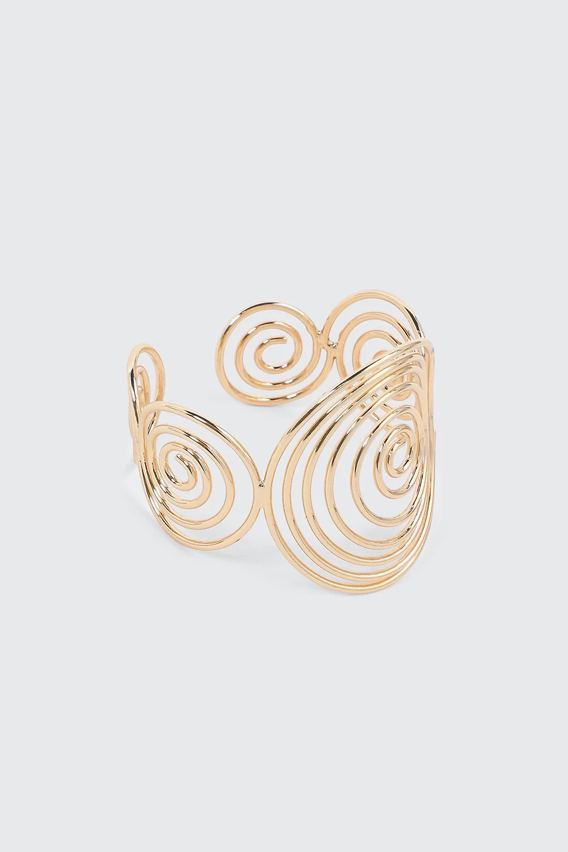 Bracelet manchette à tourbillons