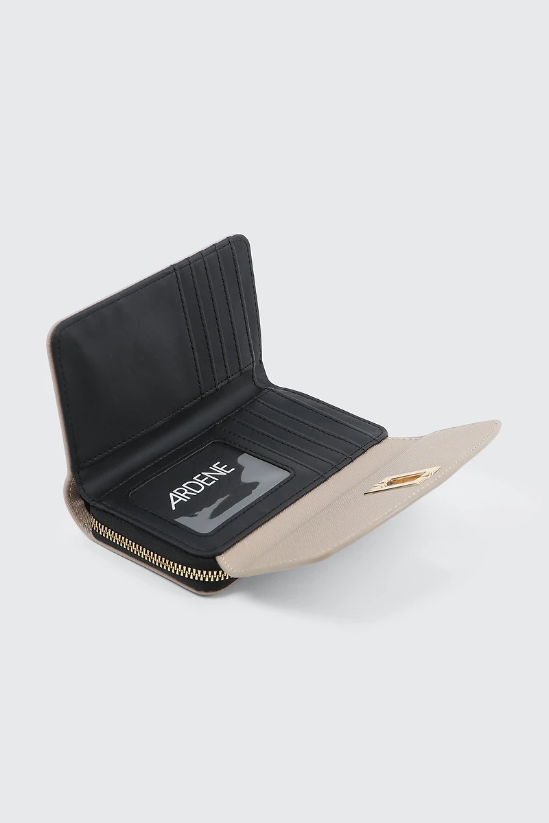 Portefeuille à rabat avec compartiment à monnaie