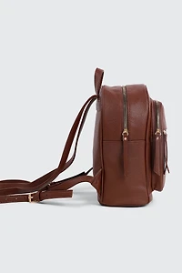 Petit sac à dos en faux cuir