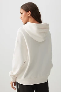 Chandail à capuchon ample graphique