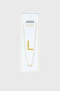 Ardene 14K Gold Plated Initial L Necklace