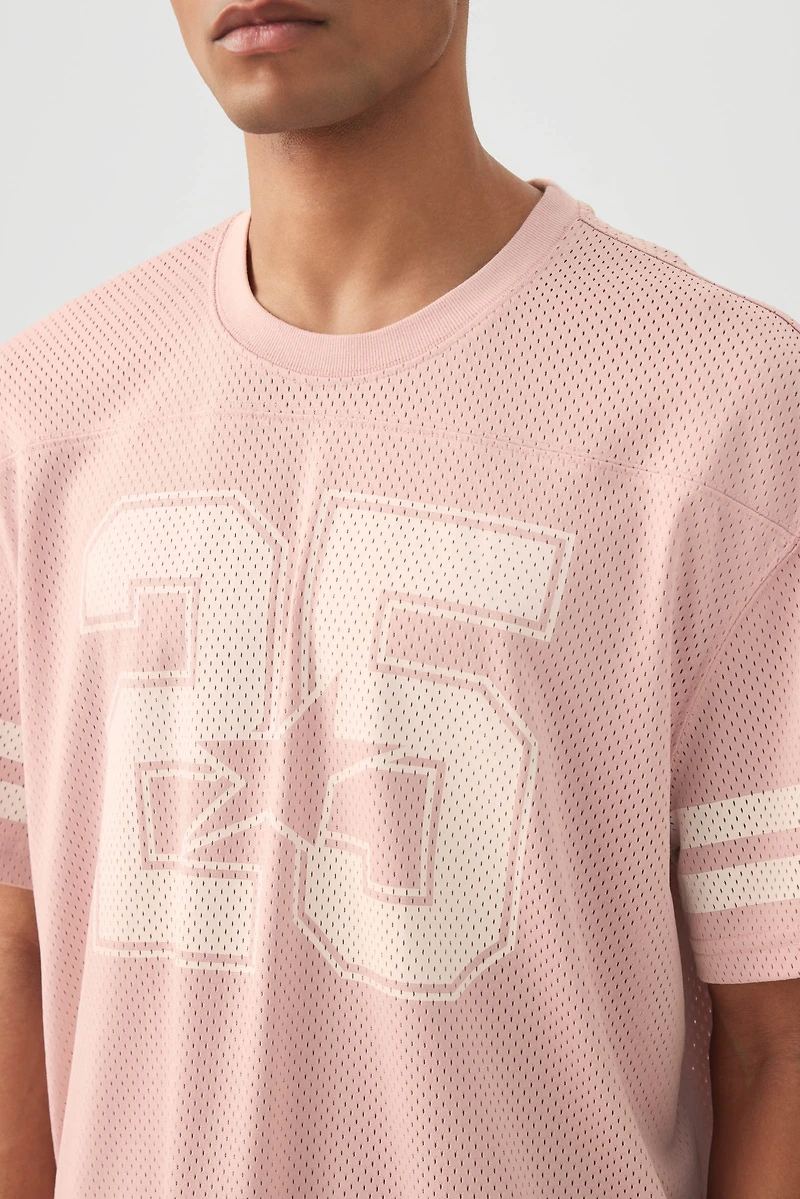 T-shirt sport carré en maille