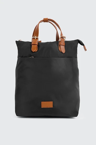Ardene Nylon Backpack in Black | 100% Recycled Polyester/Nylon | Eco-Conscious