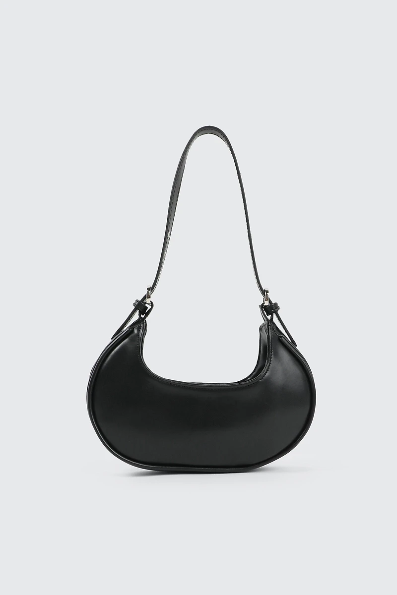 Ardene Kids Faux Leather Shoulder Bag in Black