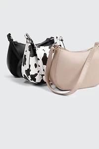 Sac baguette en faux cuir