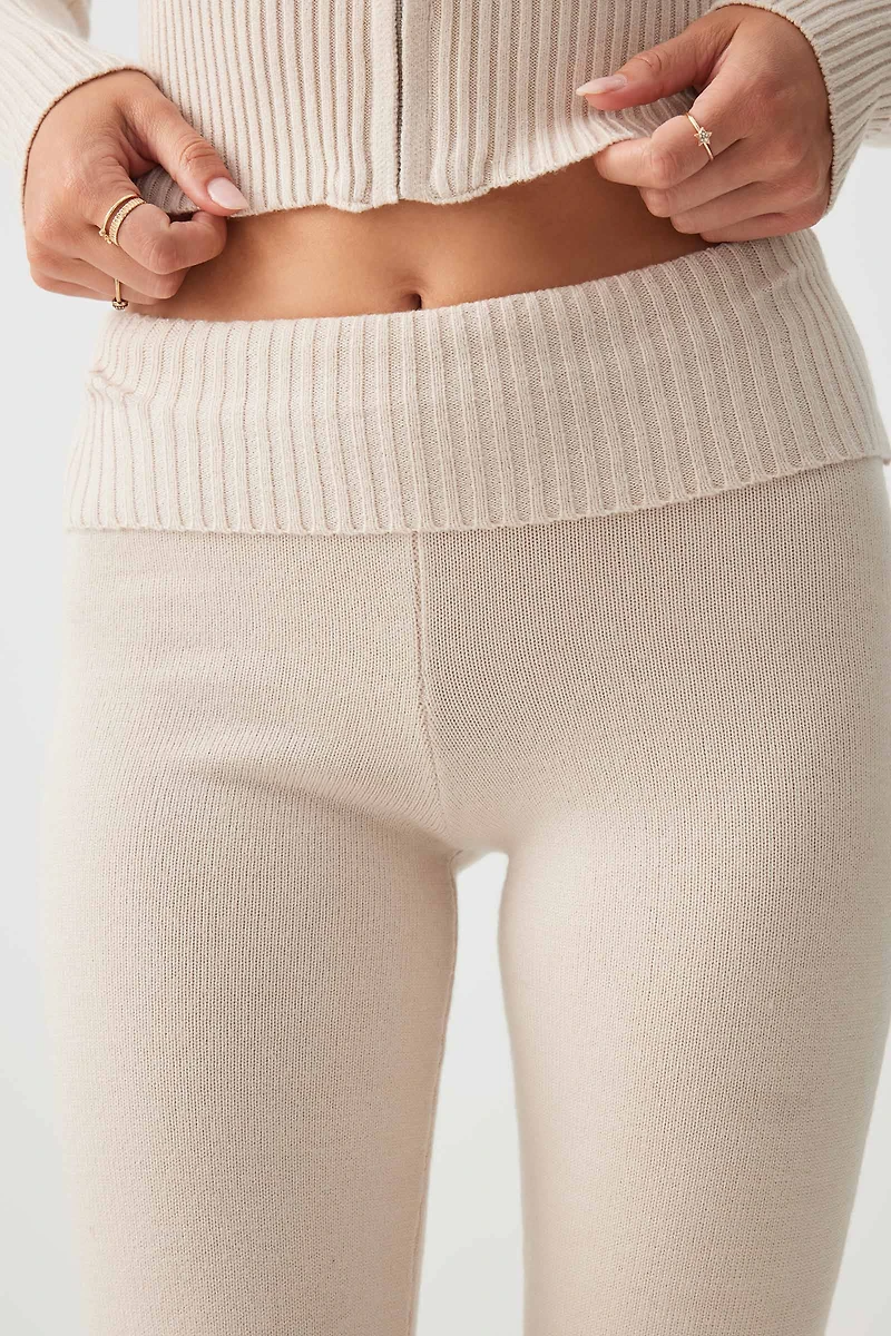 Pantalon évasé à taille repliable